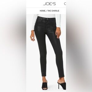 Joe’s Jeans The Charlie Coated High Waisted Ankle